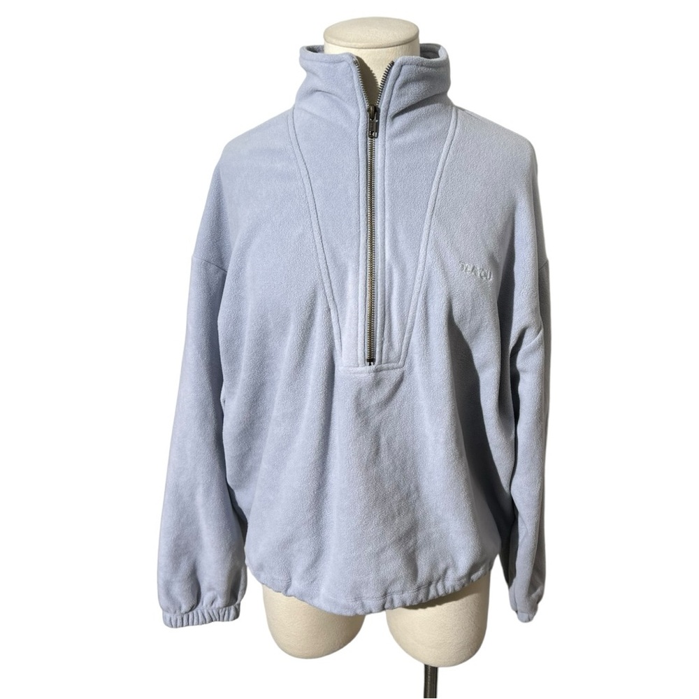 Apres Sport Tea you Half Zip Fleece Pullover Sweater M